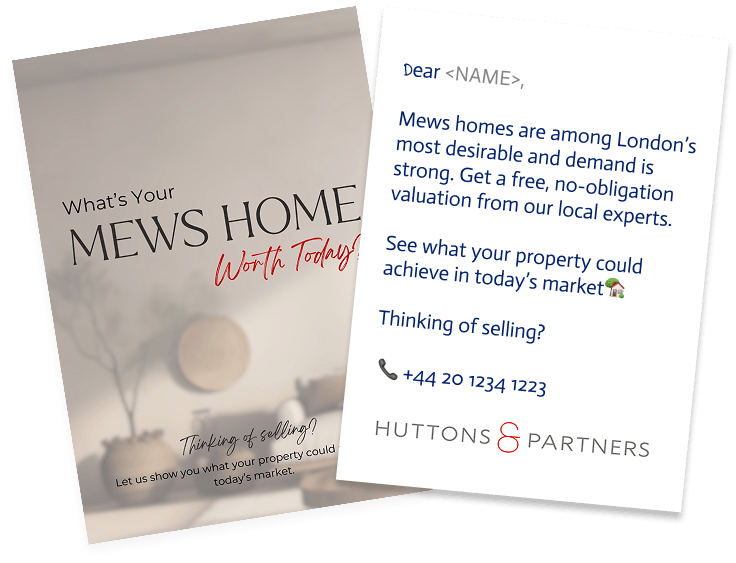 Graphic showing personalised Moonpig for Business cards with Afiniti logo and messages, symbolising easy customisation and bulk sending.